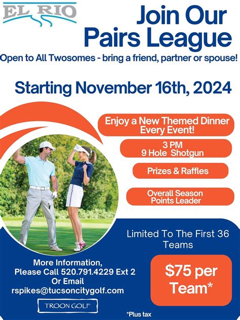 El Rio Pairs League - Tucson City Golf