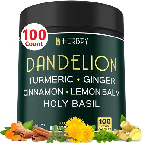 Buy Dandelion Root Supplement 7500mg 6in1 for Digestion, Heart & Immune ...