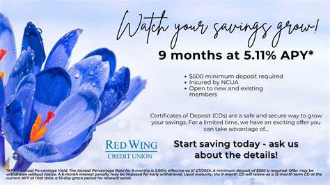 CD Promotion - Red Wing Credit Union
