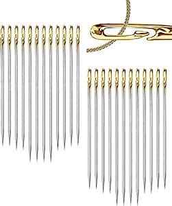 SAHAYA Self Threading Needles Pack of 48 (3 Different Sizes Needles Set ...