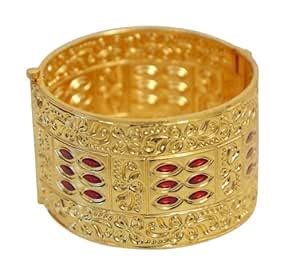 Buy VIHA IMITATION JEWELLERY Indian Traditional Gold Plated Openable ...