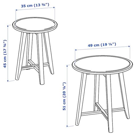 KRAGSTA nest of tables, set of 2, white - IKEA