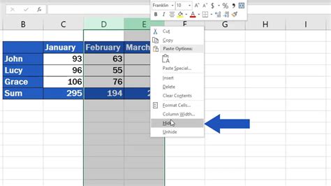 Image result for Excel Conditional Hide Columns