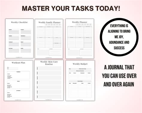 Image result for Printable Task Planner