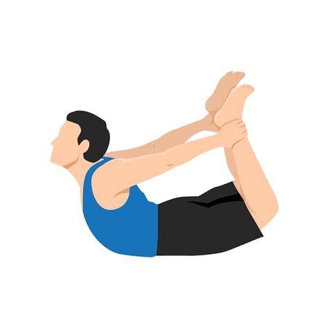 Man doing yoga pose,Dhanurasana Bow Pose asana in hatha yoga 25767944 ...
