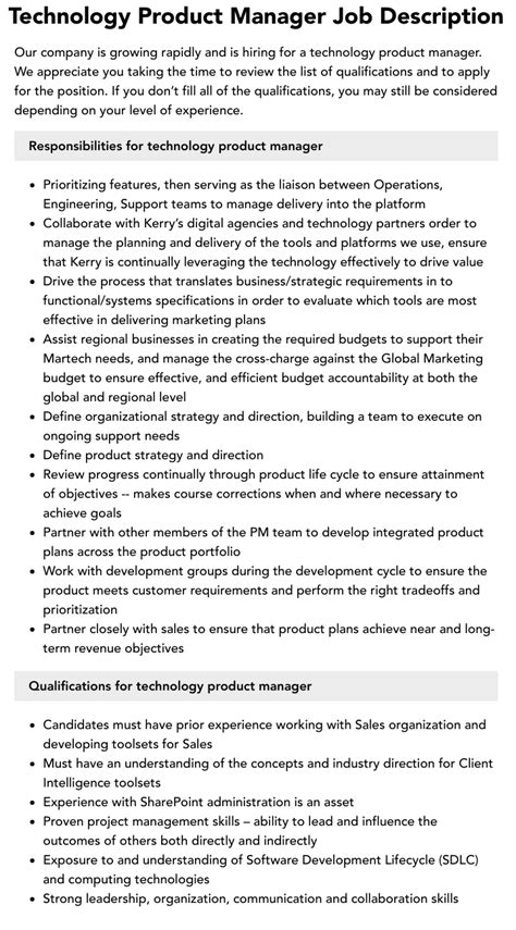 Technology Product Manager 的图像结果
