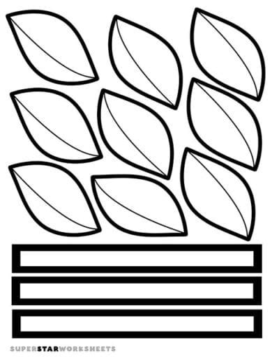 Tulip Template (Free Printables) - Superstar Worksheets