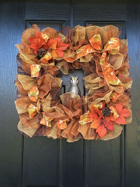 Square Deco Mesh Wreath 的图像结果
