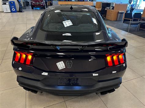 2024 Dark Horse on display at dealer "For Sale" (Blue Ember) | Mustang7G - 2024+ S650 Mustang ...