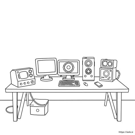 Technology Coloring Pages Free 的图像结果