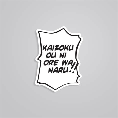 Kaizoku Ou Ni Ore Wa Naru One Piece Anime Stickers - Unleash Your ...