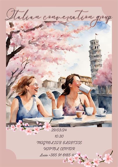 Italian Conversation, Magnolia slastice (Kaptol Centar), Zagreb, 29 ...