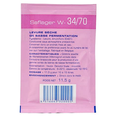 SafLager W-34/70 German Lager Yeast | MyBrewery