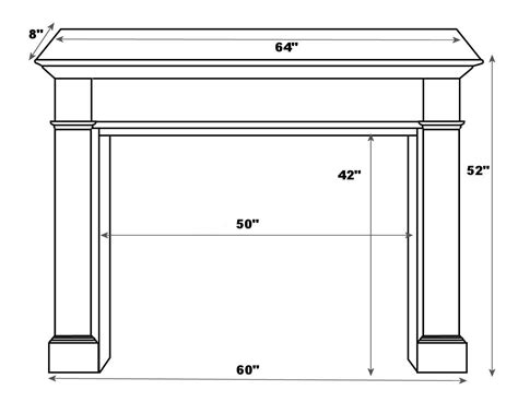 Image result for standard mantel height | Fireplace mantels ...
