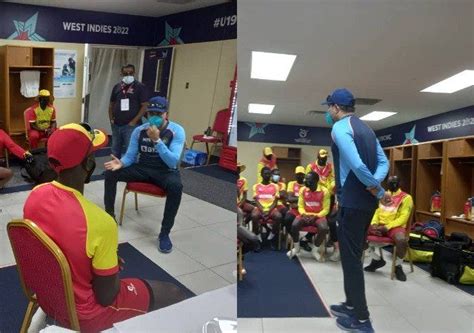 VVS Laxman : VVS Laxman wins hearts, visits Uganda U-19 team's dressing ...