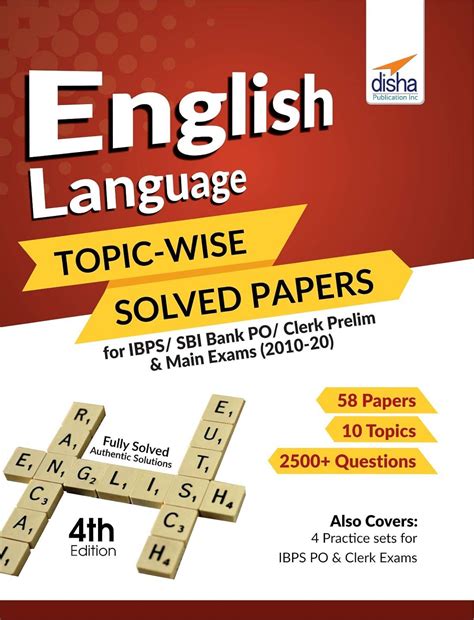 English Language Topic-wise Solved Papers for IBPS/ SBI Bank PO/ Clerk ...