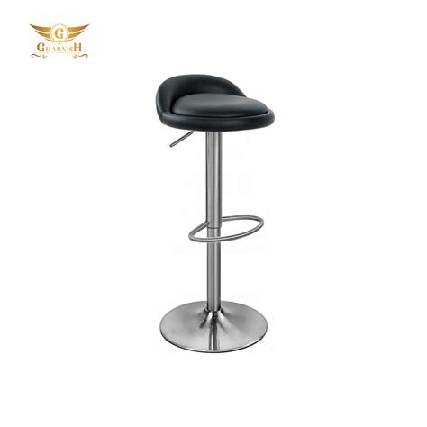Buy Leather Cushion simple bar stool at Wholesale Price in India – Gharnish