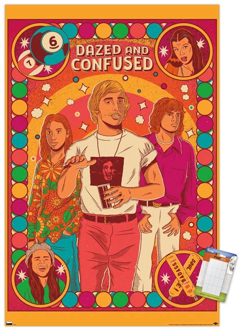Dazed and Confused - Colorful Group Wall Poster, 14.725" x 22.375 ...