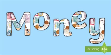 'Money' Display Lettering