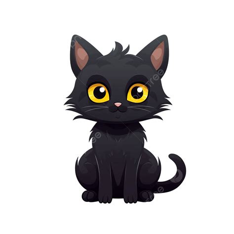 Cartoon Black Cat, Cat Clipart, Cartoon Clipart, Halloween Cat ...
