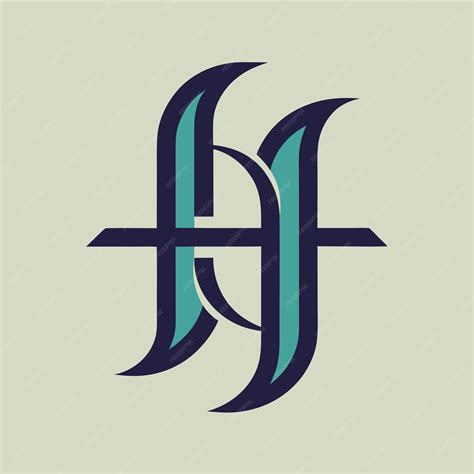 Letter H line art logo design vector art and illustration | Premium AI-generated vector