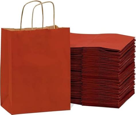 RanGit Bhumi - Gift Bags, Red Paper Bags 10pcs 8x4x10 Inch - Return ...