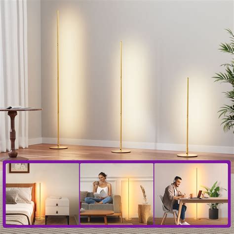 Free Shipping! EDISHINE Modern Slim Dimmable LED Corner Floor Lamp ...