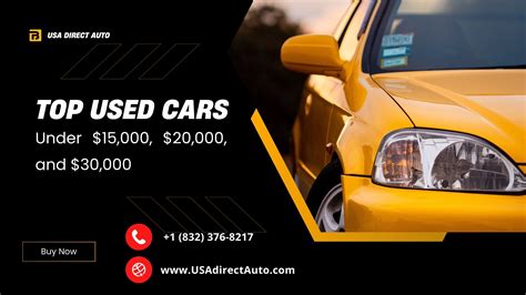 Top Used Cars Under $15,000, $20,000, And $30,000 – Find Your P