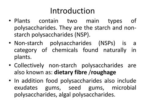 NON STARCH POLYSACCHARIDES.ppt