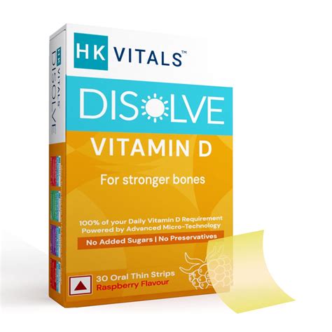 HealthKart HK Vitals DISOLVE Vitamin D, for Stronger Bones, No Added ...