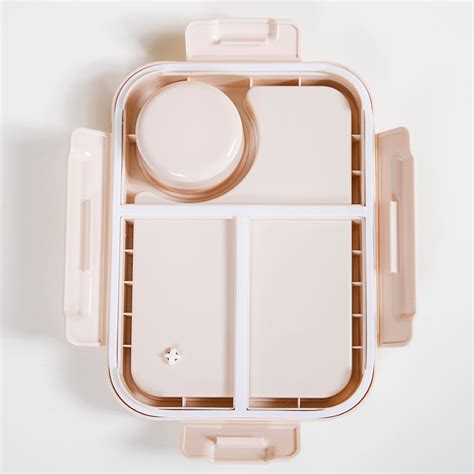Tiffin Box For Office With 3 Compartments Brown 750ml Online - Premium ...