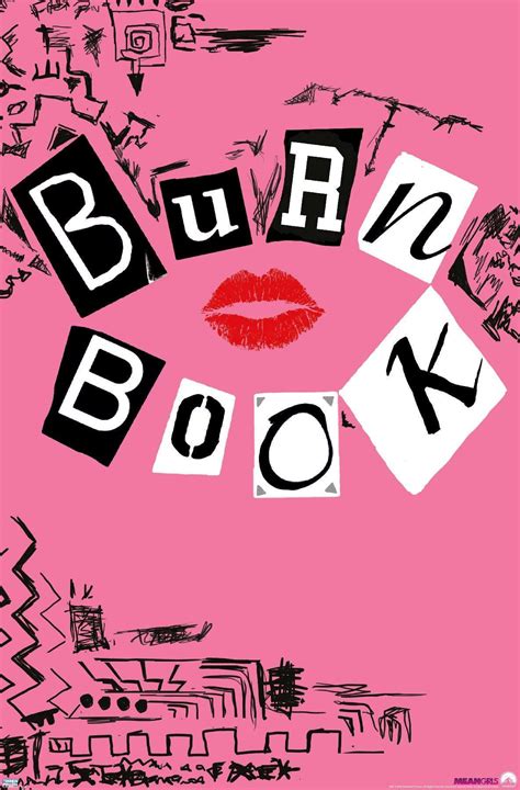 Mean Girls - Burn Book Wall Poster, 14.725" x 22.375" - Walmart.com ...