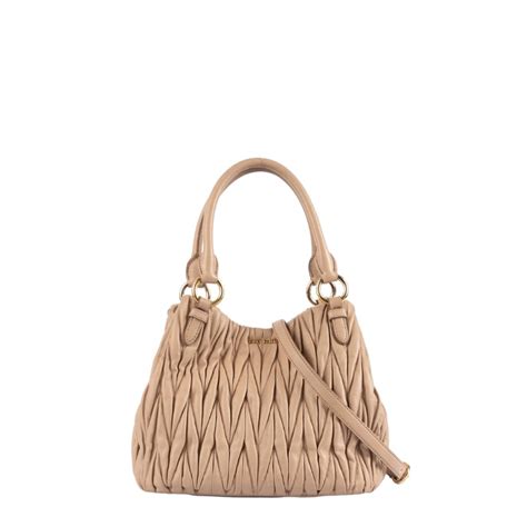 Miu Miu Matelassé Leather Shoulder Bag