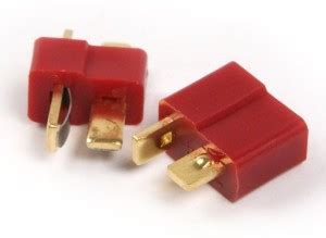 INVENTO 2 pair T- Plug Male & Female Connectors Deans Style For RC LiPo ...