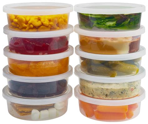 Amazon.com: DuraHome - Deli Containers with Lids 8 oz. Leakproof - 40 ...