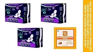Buy Piiu Cottony Soft Rash Free Ultra Thin Anion Sanitary Pads XL ...