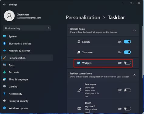 Remove Widgets From Taskbar 的图像结果