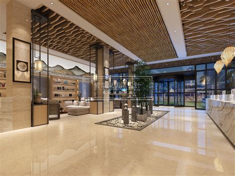 无锡新区亚朵酒店中式风格700平米装修效果图案例_刘营部装修设计案例