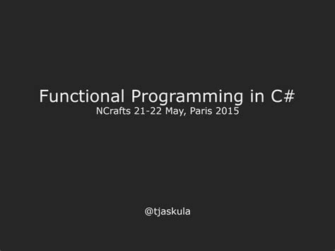 Image result for C# Functional Programming Tutorials