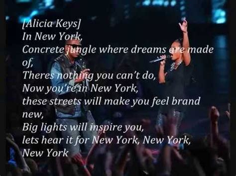 Jay-Z ft. Alicia Keys New York Lyrics - YouTube