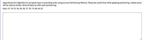 Image result for Quick Sort Flowchart Lomuto