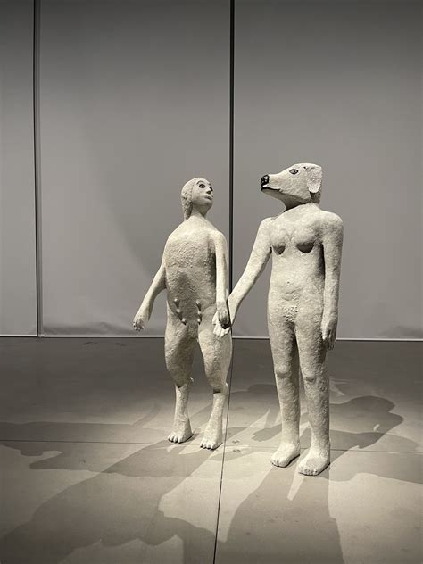 Dog Human Hybrid Sculpture