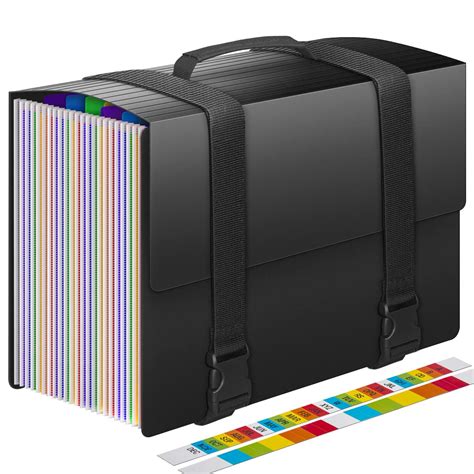 25 Pockets Accordion File Organizer Expanding File Folders With Handle ...