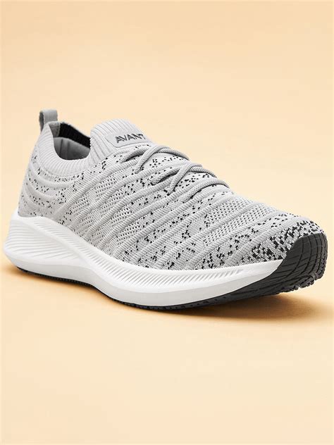 Buy Avant Men's Zebra Slip-On Running Shoes - L.Grey Online in India ...