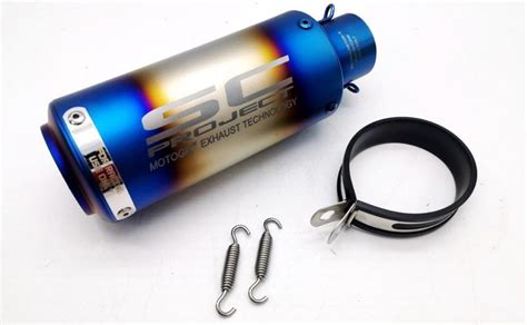 Universal Bike Exhaust SC Project Straight (Multicolor) For -Universal ...