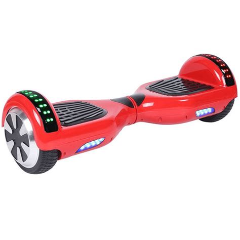 Electric Hoverboard Scooter 6-5 inch Size Led Lights Red Colour - Tiger ...