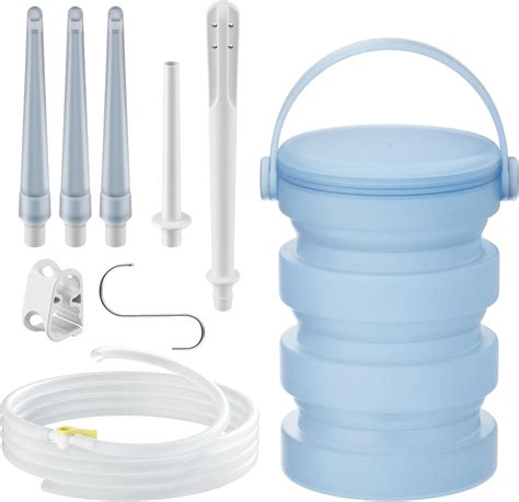 Amazon.com: GNEGKLEAN Silicone Collapsible Enema Bucket Kit, 1.2 Quart ...
