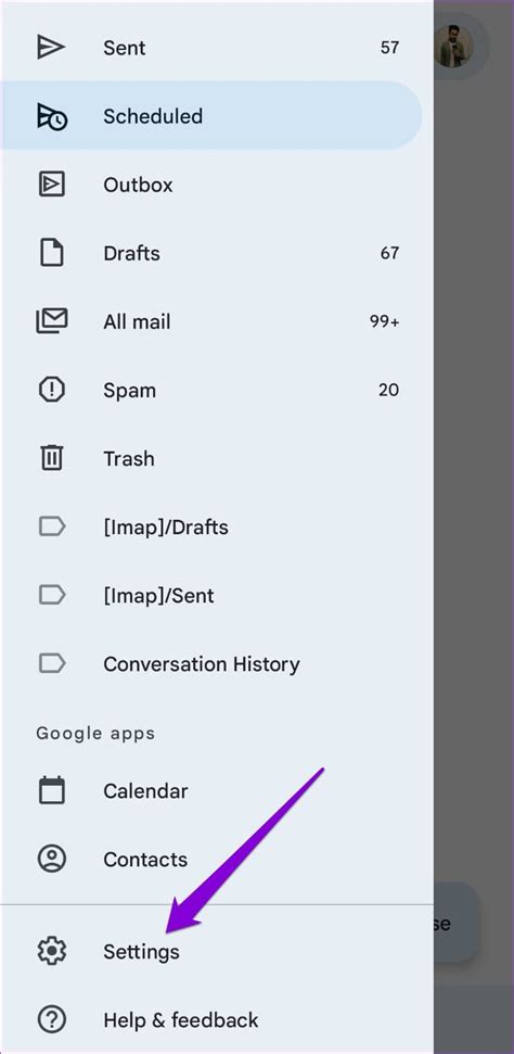 Image result for Android-App Menu Lines Gmail