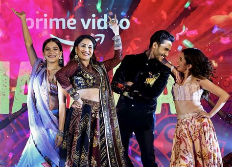 Madhuri Dixit performs during the Grand Trailer Launch Of First Indian ...