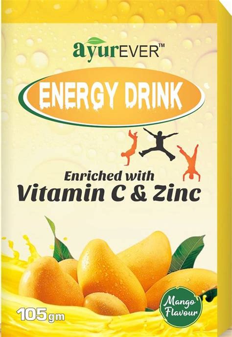 AyurEver Instant Energy Drinks enriched with Vitamin C and Zinc Energy ...